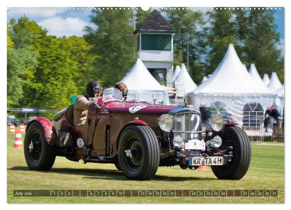 historical racing cars on the track (CALVENDO Premium-Calendar 2026)