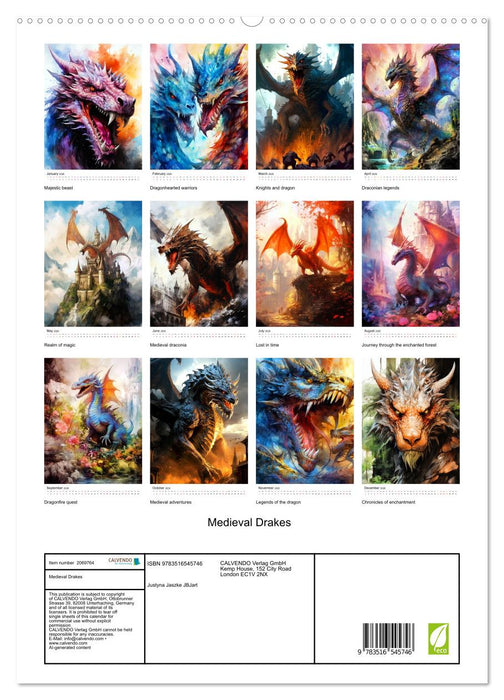 Medieval Drakes (CALVENDO Premium-Calendar 2026)