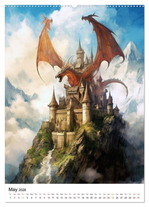 Medieval Drakes (CALVENDO Premium-Calendar 2026)