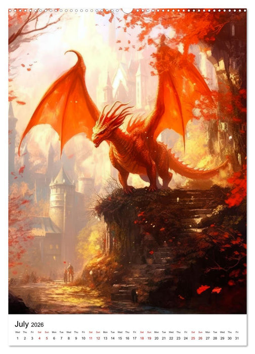 Medieval Drakes (CALVENDO Premium-Calendar 2026)