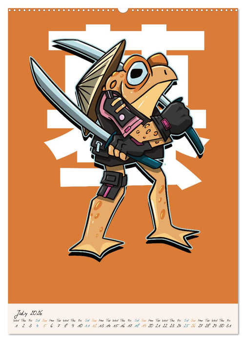 Dangerous Animal Samurai (CALVENDO Premium-Calendar 2026)