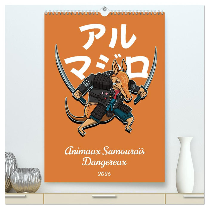 Animaux Samouraïs Dangereux (CALVENDO Calendrier supérieur 2026)