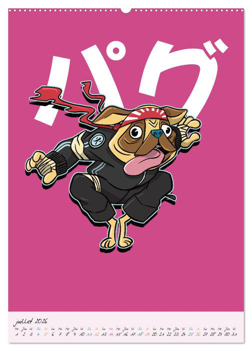 Animaux Samouraïs Dangereux (CALVENDO Calendrier supérieur 2026)