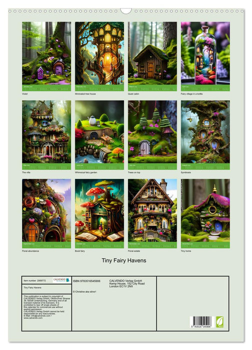 Tiny Fairy Havens (CALVENDO Monthly Calendar 2026)