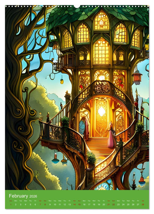 Tiny Fairy Havens (CALVENDO Monthly Calendar 2026)