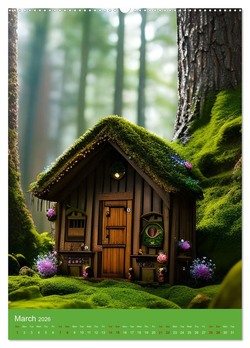 Tiny Fairy Havens (CALVENDO Monthly Calendar 2026)