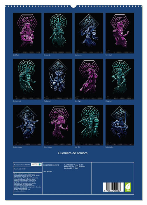 Guerriers de l'ombre (CALVENDO Calendrier supérieur 2026)