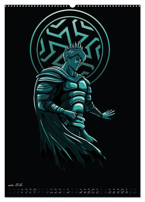 Guerriers de l'ombre (CALVENDO Calendrier supérieur 2026)