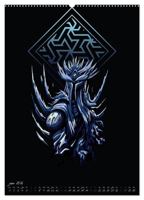 Guerriers de l'ombre (CALVENDO Calendrier supérieur 2026)