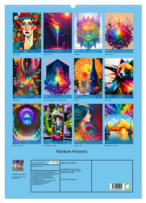 Rainbow Horizons (CALVENDO Monthly Calendar 2026)