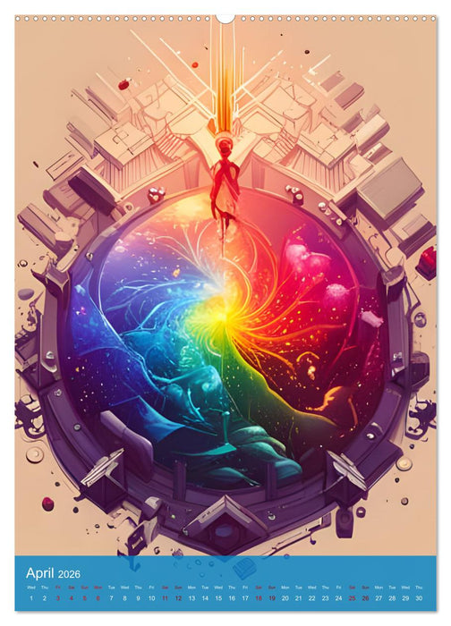 Rainbow Horizons (CALVENDO Monthly Calendar 2026)