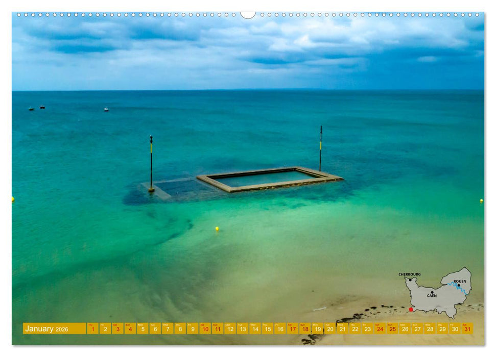 The Coasts of Normandy from Mont Saint-Michel to Étretat (CALVENDO Premium-Calendar 2026)