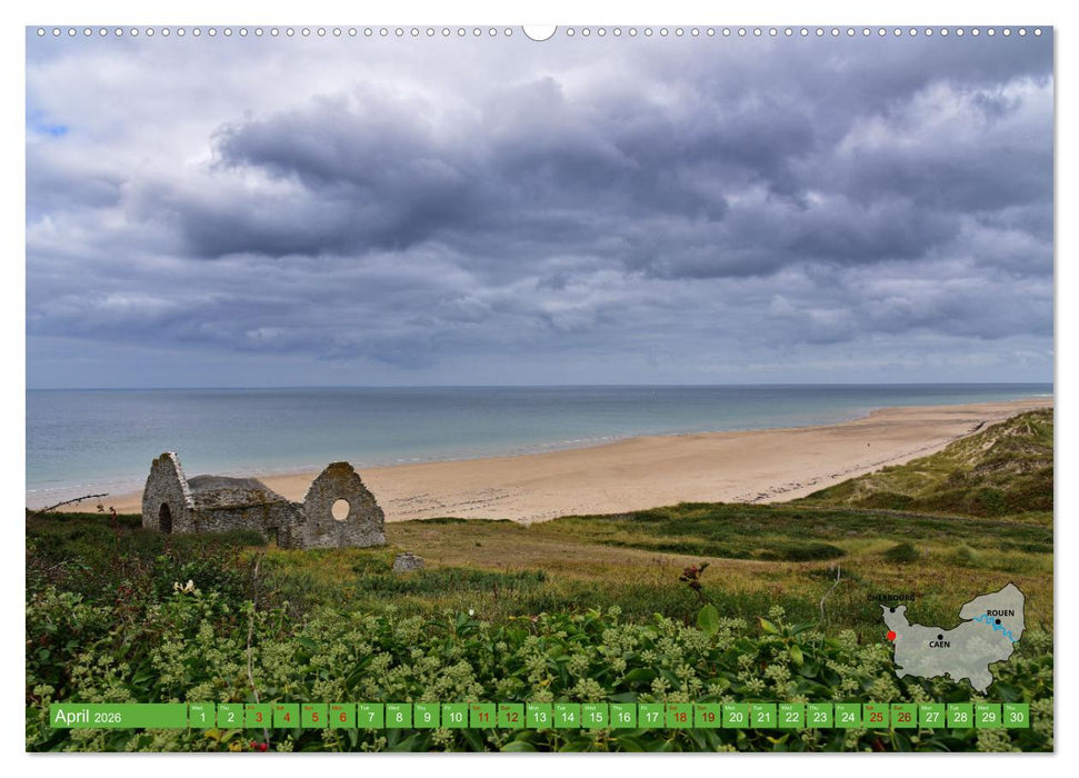 The Coasts of Normandy from Mont Saint-Michel to Étretat (CALVENDO Premium-Calendar 2026)