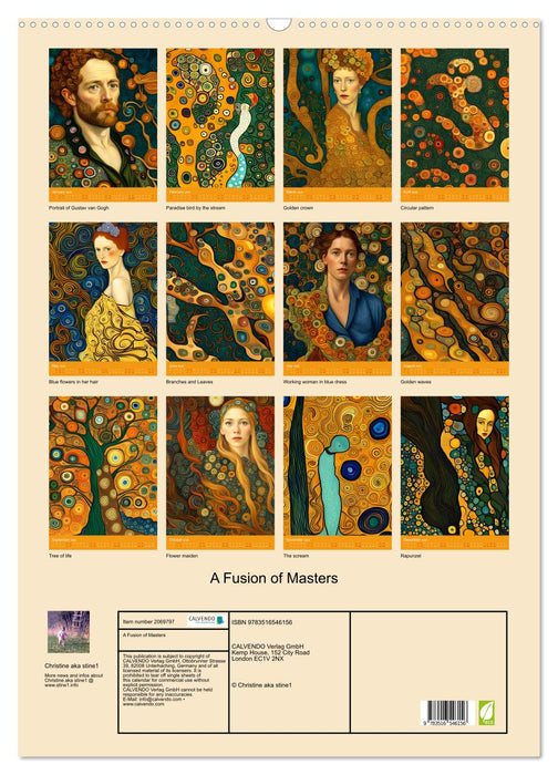A Fusion of Masters (CALVENDO Monthly Calendar 2026)