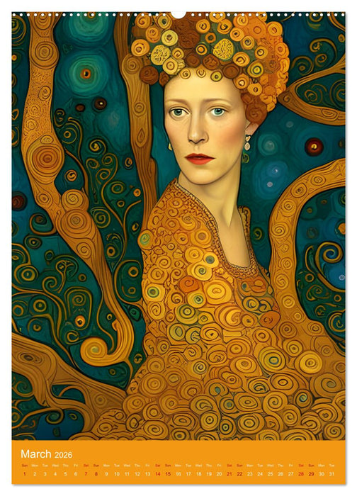 A Fusion of Masters (CALVENDO Monthly Calendar 2026)