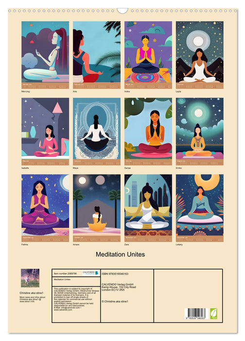 Meditation Unites (CALVENDO Monthly Calendar 2026)