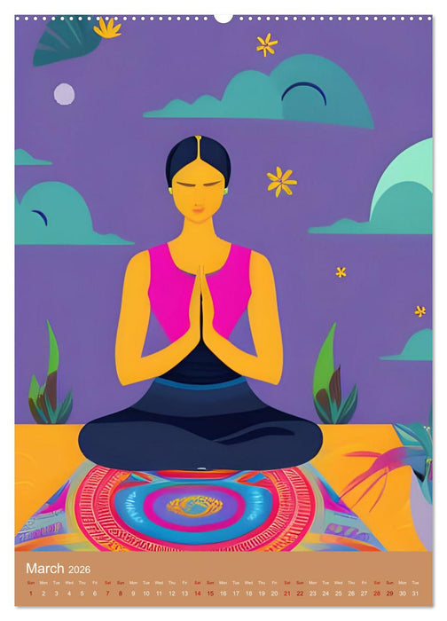 Meditation Unites (CALVENDO Monthly Calendar 2026)