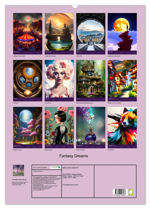 Fantasy Dreams (CALVENDO Monthly Calendar 2026)