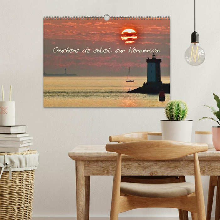 Couchers de soleil sur Kermorvan (CALVENDO Calendrier mensuel 2026)