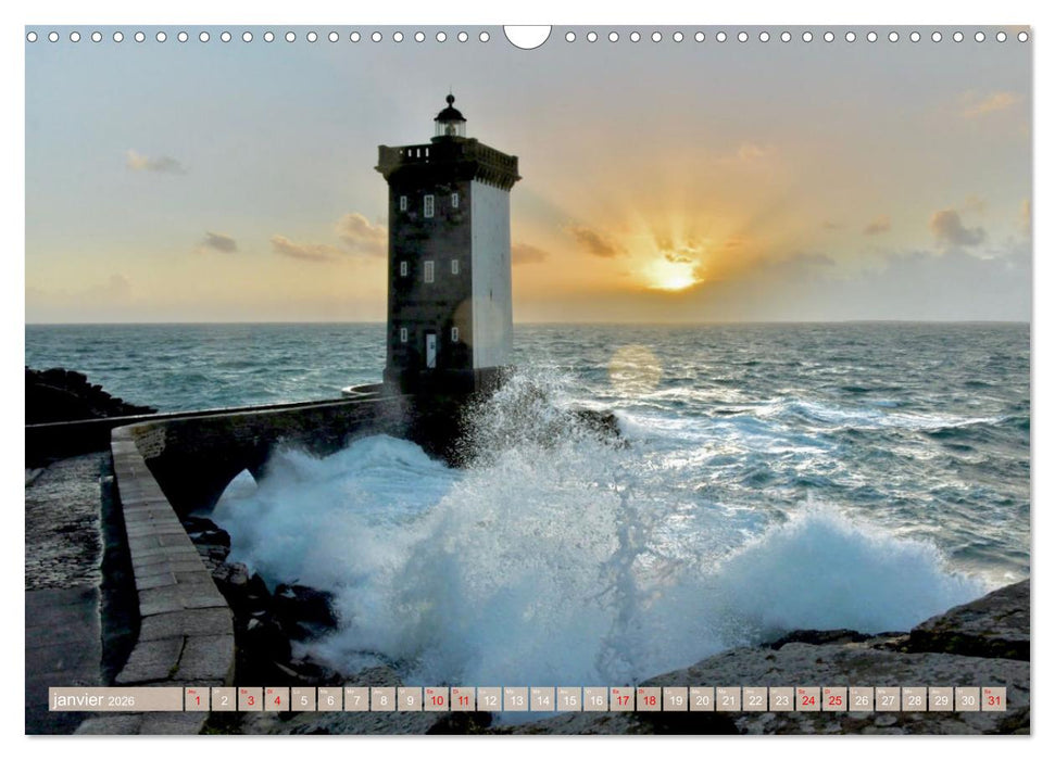 Couchers de soleil sur Kermorvan (CALVENDO Calendrier mensuel 2026)