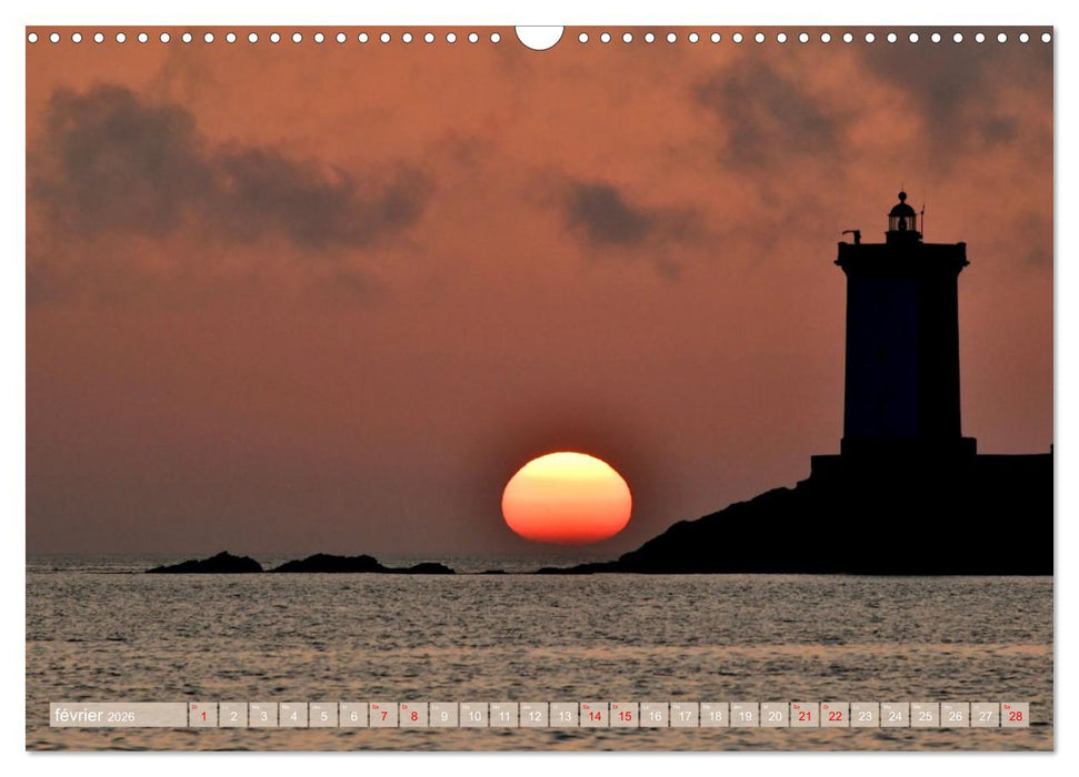 Couchers de soleil sur Kermorvan (CALVENDO Calendrier mensuel 2026)