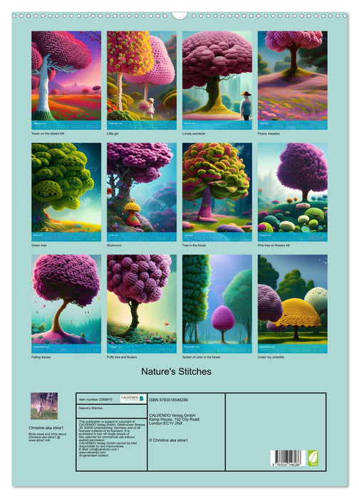 Nature's Stitches (CALVENDO Monthly Calendar 2026)
