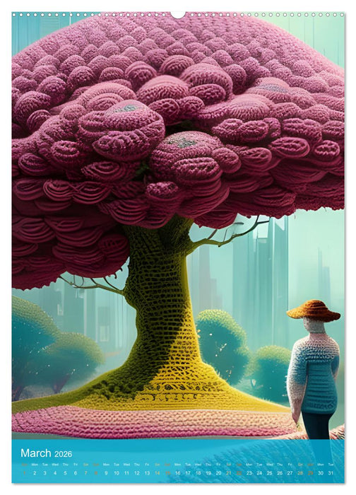 Nature's Stitches (CALVENDO Monthly Calendar 2026)