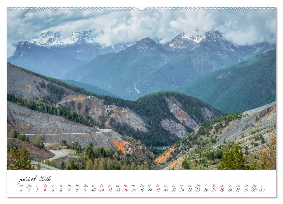 Le col de l'Izoard sur la route des Grandes Alpes (CALVENDO Calendrier supérieur 2026)