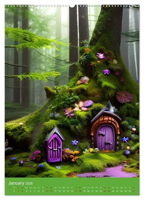 Tiny Fairy Havens (CALVENDO Premium-Calendar 2026)