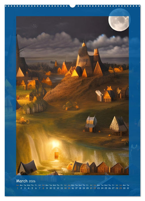 Moonlit Fantasies (CALVENDO Monthly Calendar 2026)