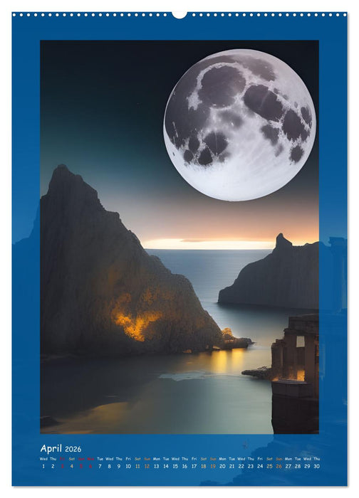Moonlit Fantasies (CALVENDO Monthly Calendar 2026)