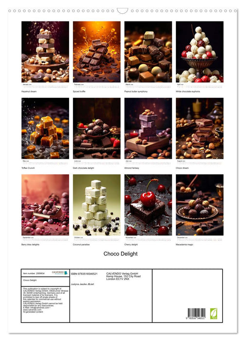 Choco Delight (CALVENDO Monthly Calendar 2026)