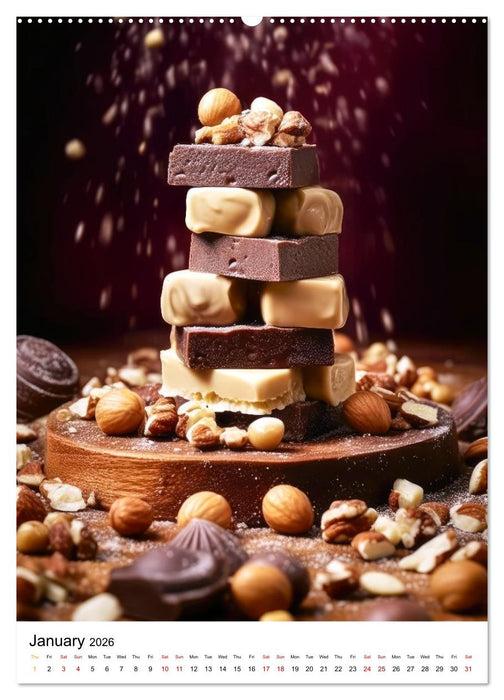 Choco Delight (CALVENDO Monthly Calendar 2026)