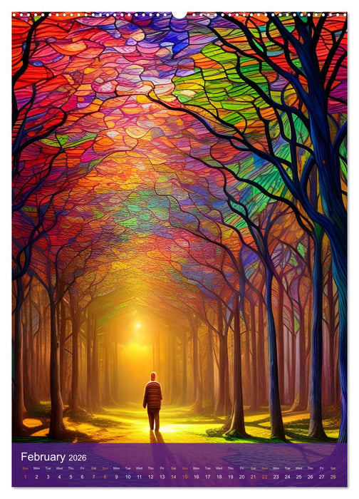 Prismatic Visions (CALVENDO Monthly Calendar 2026)
