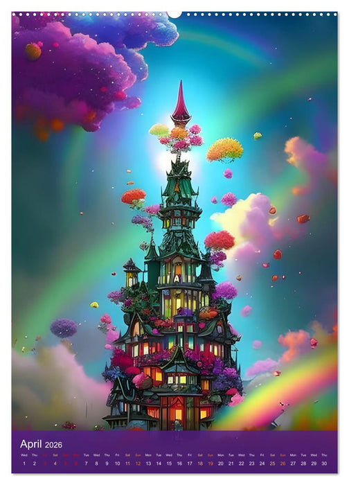 Prismatic Visions (CALVENDO Monthly Calendar 2026)