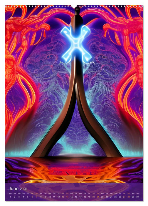 Prismatic Visions (CALVENDO Monthly Calendar 2026)