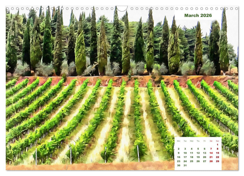 Umbrian Countryside (CALVENDO Monthly Calendar 2026)