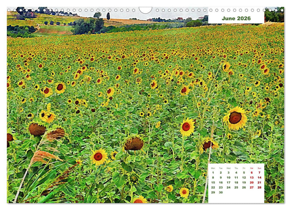 Umbrian Countryside (CALVENDO Monthly Calendar 2026)