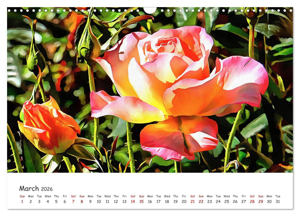 Vivacious Florals (CALVENDO Monthly Calendar 2026)