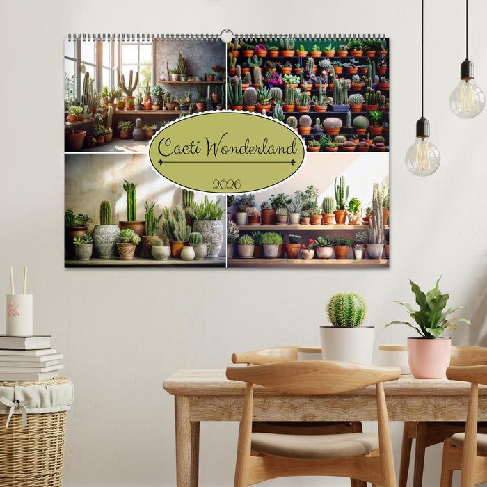 Cacti Wonderland (CALVENDO Monthly Calendar 2026)