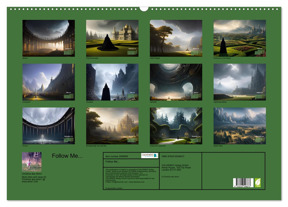 Follow Me... (CALVENDO Monthly Calendar 2026)