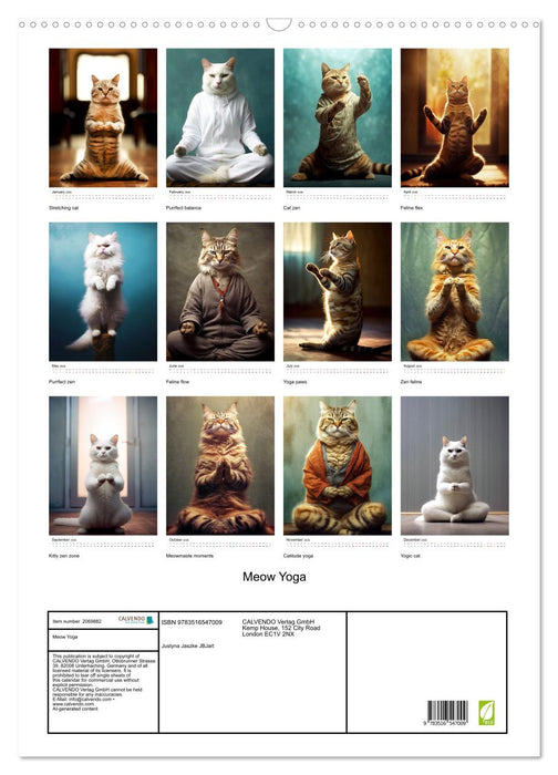 Meow Yoga (CALVENDO Monthly Calendar 2026)