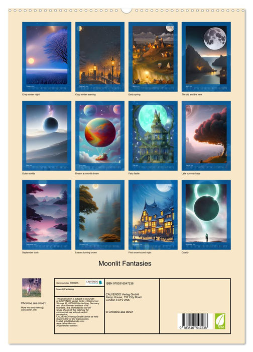 Moonlit Fantasies (CALVENDO Premium-Calendar 2026)