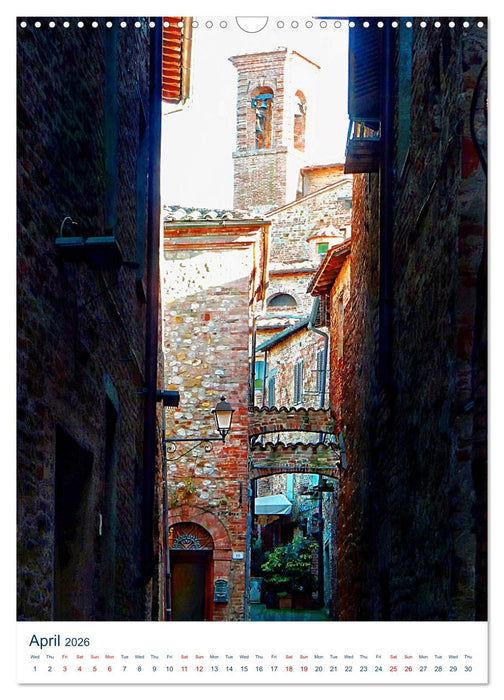 Umbrian Bell Towers (CALVENDO Monthly Calendar 2026)