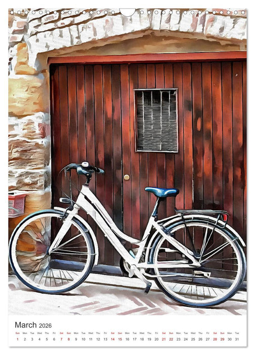 A Year Of Bicycles (CALVENDO Monthly Calendar 2026)