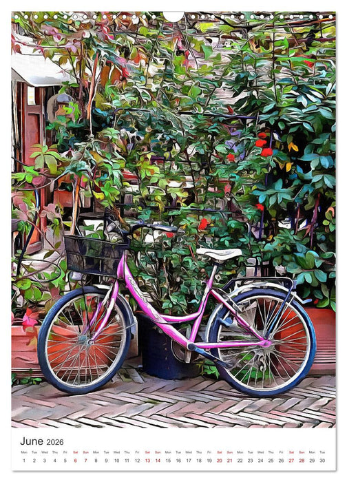A Year Of Bicycles (CALVENDO Monthly Calendar 2026)