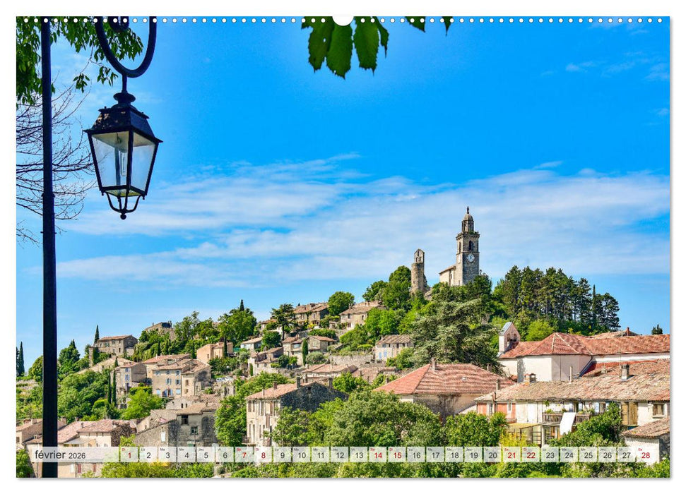 Les villages perchés de Provence (CALVENDO Calendrier supérieur 2026)