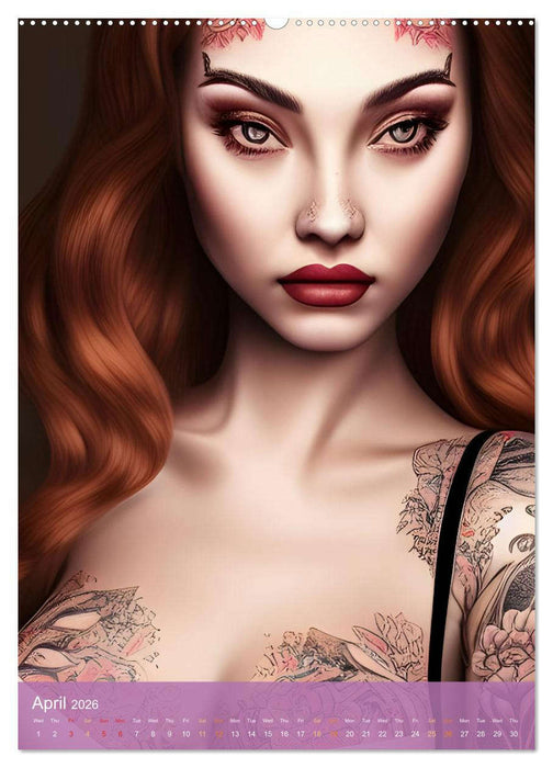 Inked Visions (CALVENDO Monthly Calendar 2026)