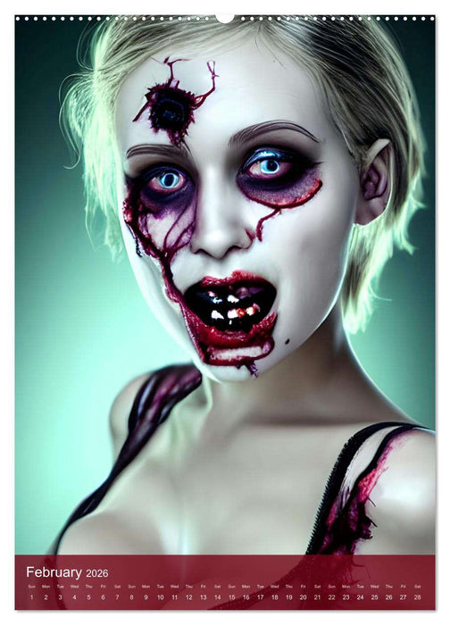 Temptations of the Undead (CALVENDO Monthly Calendar 2026)