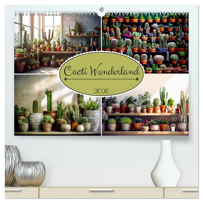 Cacti Wonderland (CALVENDO Premium-Calendar 2026)